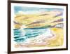 Malibu Californian Sunset with Ocean Waves-M. Bleichner-Framed Art Print