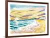 Malibu Californian Sunset with Ocean Waves-M. Bleichner-Framed Art Print