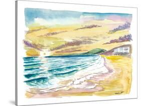 Malibu Californian Sunset with Ocean Waves-M. Bleichner-Stretched Canvas