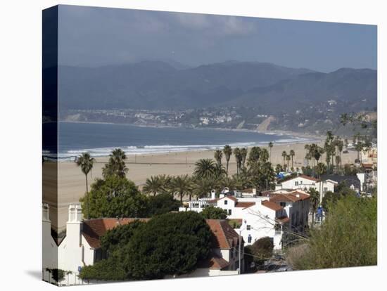 Malibu, from Palisades Park, Santa Monica, California, United States of America, North America-Ethel Davies-Stretched Canvas