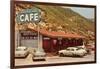 Malibu Inn Cafe, Roadside Retro-null-Framed Art Print