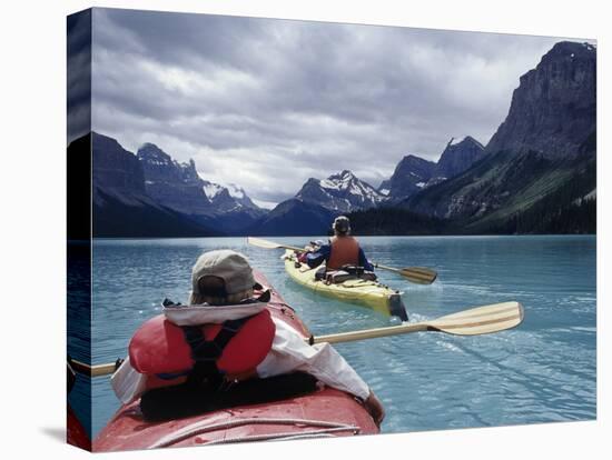 Maligne Lake Banff National Park Alberta Canada-null-Stretched Canvas