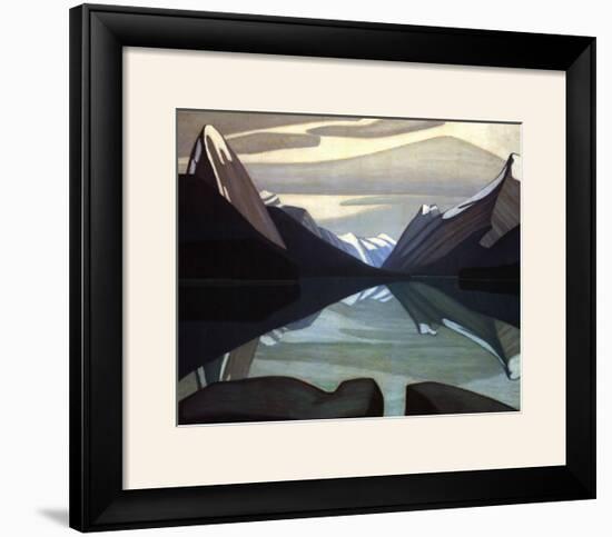 Maligne Lake, Jasper Park-Lawren S^ Harris-Framed Art Print