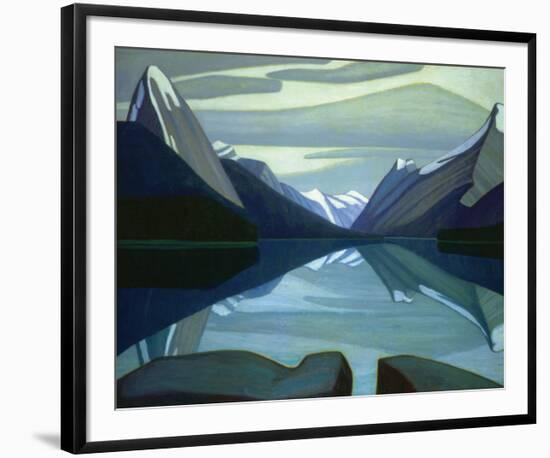 Maligne Lake, Jasper Park-Lawren S^ Harris-Framed Premium Giclee Print