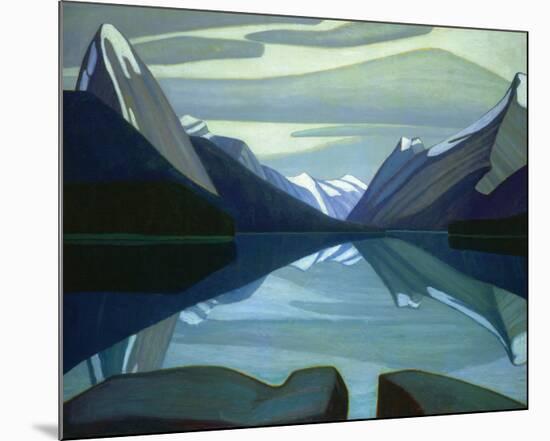 Maligne Lake, Jasper Park-Lawren S^ Harris-Mounted Premium Giclee Print