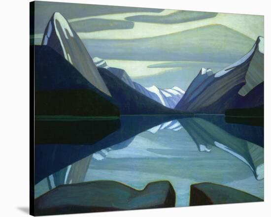 Maligne Lake, Jasper Park-Lawren S^ Harris-Stretched Canvas