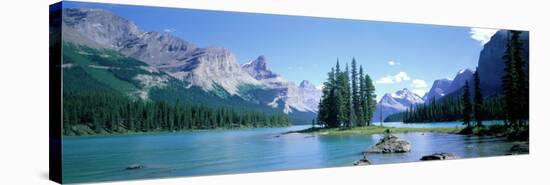 Maligne Lake Near Jasper, Alberta, Canada-null-Stretched Canvas