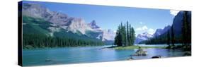 Maligne Lake Near Jasper, Alberta, Canada-null-Stretched Canvas