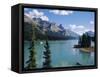 Maligne Lake, Rocky Mountains, Alberta, Canada-Hans Peter Merten-Framed Stretched Canvas