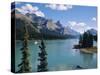 Maligne Lake, Rocky Mountains, Alberta, Canada-Hans Peter Merten-Stretched Canvas