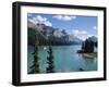 Maligne Lake, Rocky Mountains, Alberta, Canada-Hans Peter Merten-Framed Photographic Print