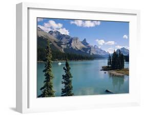 Maligne Lake, Rocky Mountains, Alberta, Canada-Hans Peter Merten-Framed Photographic Print