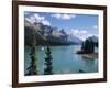 Maligne Lake, Rocky Mountains, Alberta, Canada-Hans Peter Merten-Framed Photographic Print