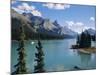 Maligne Lake, Rocky Mountains, Alberta, Canada-Hans Peter Merten-Mounted Photographic Print