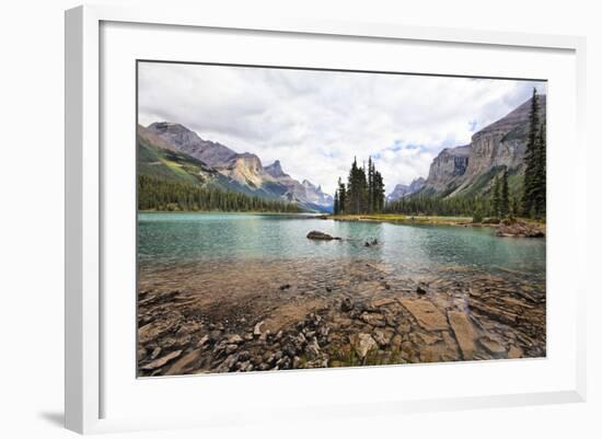 Maligne Lake Scenic, Alberta, Canada-George Oze-Framed Photographic Print