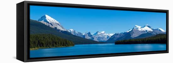 Maligne Lake with Canadian Rockies at Jasper National Park, Alberta, Canada-null-Framed Stretched Canvas