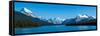 Maligne Lake with Canadian Rockies at Jasper National Park, Alberta, Canada-null-Framed Stretched Canvas