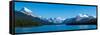 Maligne Lake with Canadian Rockies at Jasper National Park, Alberta, Canada-null-Framed Stretched Canvas