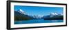 Maligne Lake with Canadian Rockies at Jasper National Park, Alberta, Canada-null-Framed Premium Photographic Print