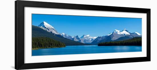 Maligne Lake with Canadian Rockies at Jasper National Park, Alberta, Canada-null-Framed Photographic Print