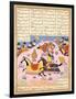Malik Lifts Abu'l Mihjan from the Saddle, from Khavarannama (The Book of the Eas) of Ibn Husam Al-D-null-Framed Giclee Print