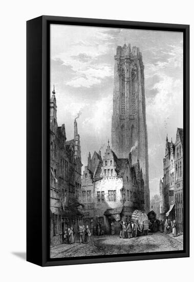Malines (Mechele) Cathedral, Antwerp, Belgium, 19th Century-JJ Crew-Framed Stretched Canvas