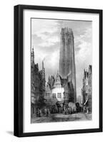 Malines (Mechele) Cathedral, Antwerp, Belgium, 19th Century-JJ Crew-Framed Giclee Print