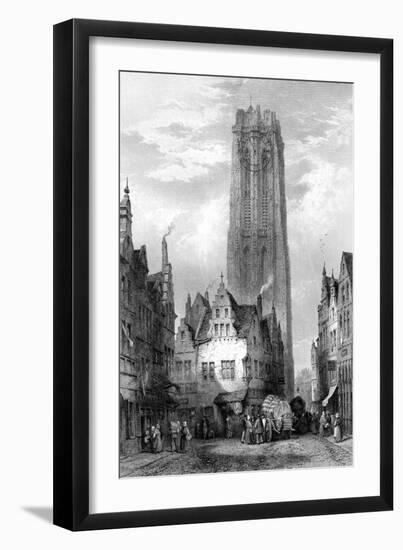 Malines (Mechele) Cathedral, Antwerp, Belgium, 19th Century-JJ Crew-Framed Giclee Print