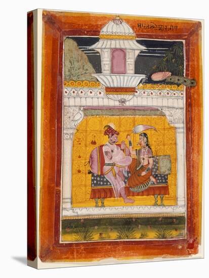 Malkos Raga, Folio from a Ragamala (Garland of Melodies)-null-Stretched Canvas