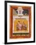 Malkos Raga, Folio from a Ragamala (Garland of Melodies)-null-Framed Art Print