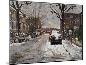 Mall Street, Hammersmith, Freezing Thaw, 2009-Peter Brown-Mounted Giclee Print