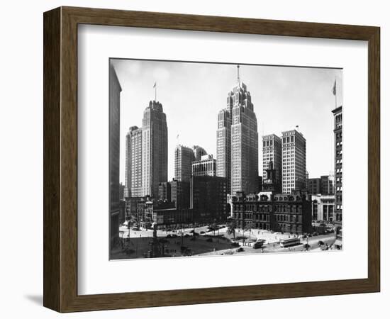 Mall Street in Detroit, Michigan-null-Framed Photographic Print