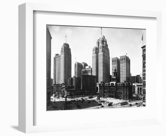 Mall Street in Detroit, Michigan-null-Framed Photographic Print