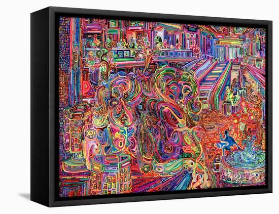 Mall-Josh Byer-Framed Stretched Canvas