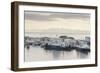 Mallaig Harbour and Distant Isle of Rum, Highlands, Scotland, United Kingdom, Europe-John Potter-Framed Photographic Print