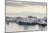 Mallaig Harbour and Distant Isle of Rum, Highlands, Scotland, United Kingdom, Europe-John Potter-Mounted Photographic Print