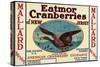 Mallard Eatmor Cranberries Brand Label-Lantern Press-Stretched Canvas