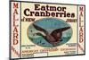 Mallard Eatmor Cranberries Brand Label-Lantern Press-Mounted Art Print