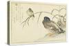 Mallards and a Kingfisher, 1790-Kitagawa Utamaro-Stretched Canvas