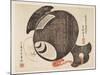 Mallet and a Mouse, January 1864-Ebashi Sesshin-Mounted Giclee Print