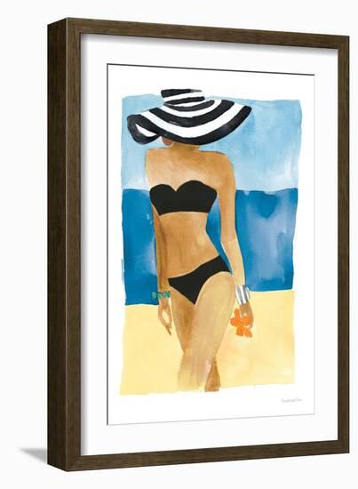 Mallorca Girl No Words-Mercedes Lopez Charro-Framed Art Print