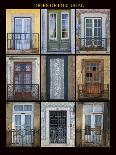 A poster featuring nine different doors of interest shot through Portugal.-Mallorie Ostrowitz-Photographic Print