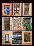 A poster featuring nine different doors of interest shot through Portugal.-Mallorie Ostrowitz-Photographic Print