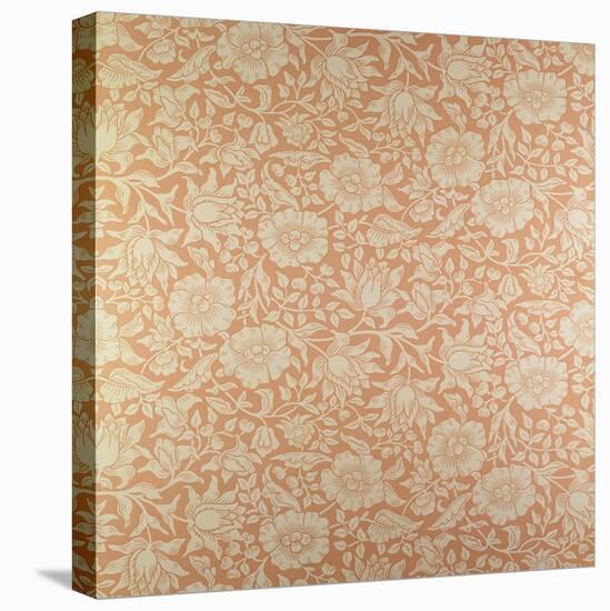 "Mallow" Wallpaper Design-William Morris-Stretched Canvas