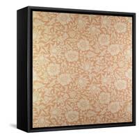 "Mallow" Wallpaper Design-William Morris-Framed Stretched Canvas