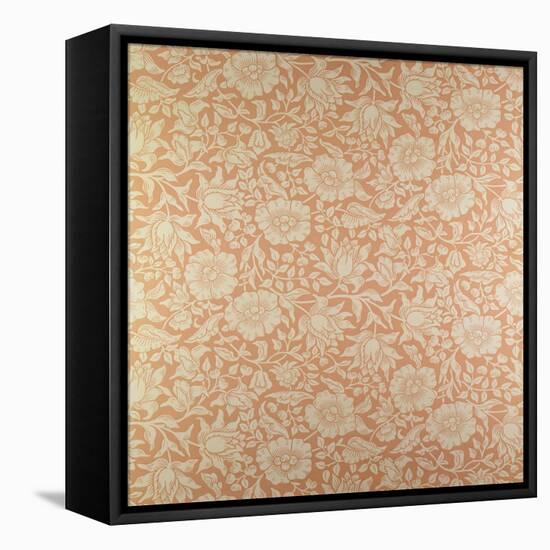 "Mallow" Wallpaper Design-William Morris-Framed Stretched Canvas