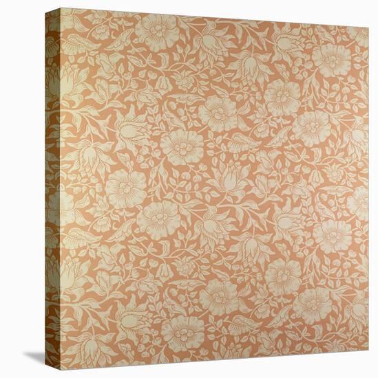 "Mallow" Wallpaper Design-William Morris-Stretched Canvas