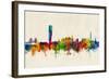 Malmo Sweden Skyline-Michael Tompsett-Framed Art Print