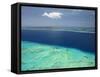 Malolo Barrier Reef and Malolo Island, Mamanuca Islands, Fiji-David Wall-Framed Stretched Canvas