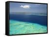 Malolo Barrier Reef and Malolo Island, Mamanuca Islands, Fiji-David Wall-Framed Stretched Canvas